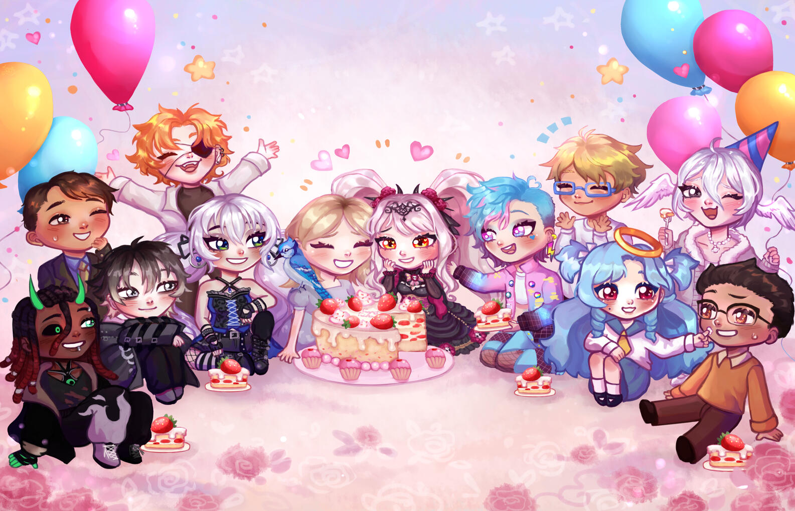 ✩ Grouo Chibi Art for @CookieJedi